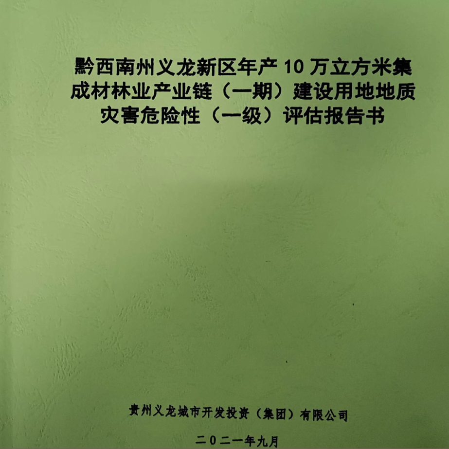 地質(zhì)災(zāi)害危險(xiǎn)性評(píng)估報(bào)告